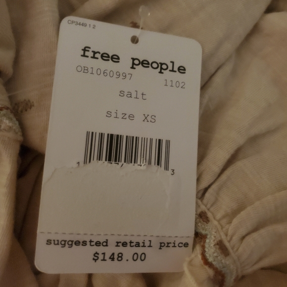 Free People Much Love Boho Tunic XS NWT - Picture 11 of 11